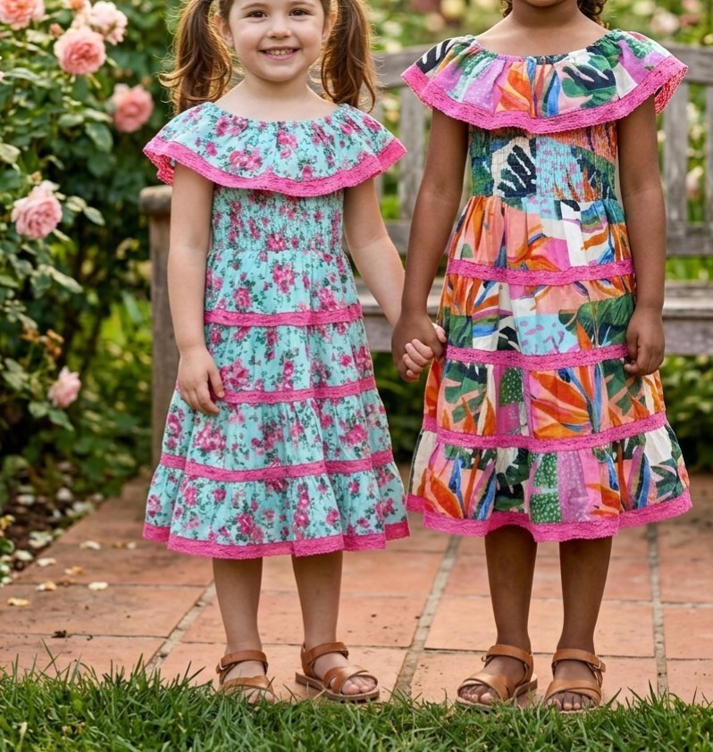 Lot de deux robes 💚💙🩷❤️🧡