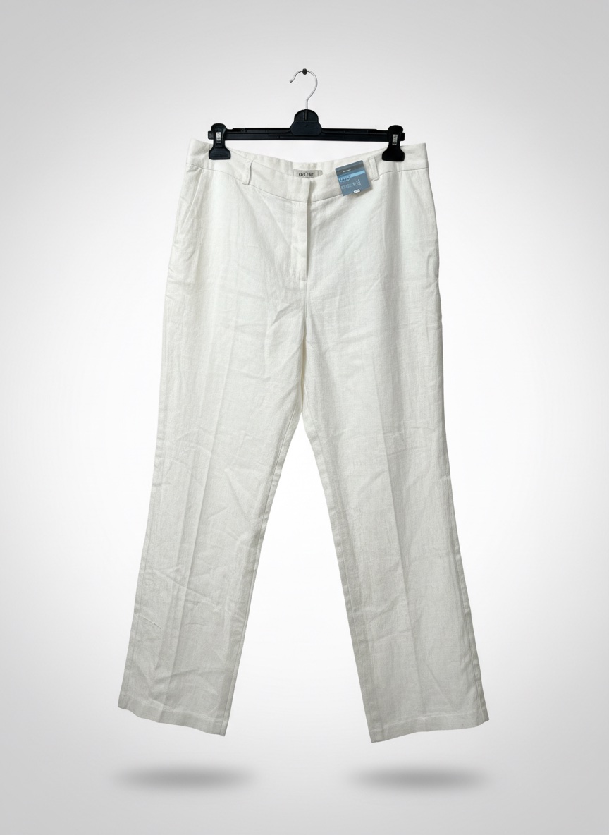 White Linen bend pants M&S 