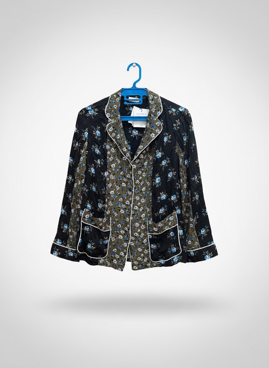 Sandro -Noisette floral-printed blouse