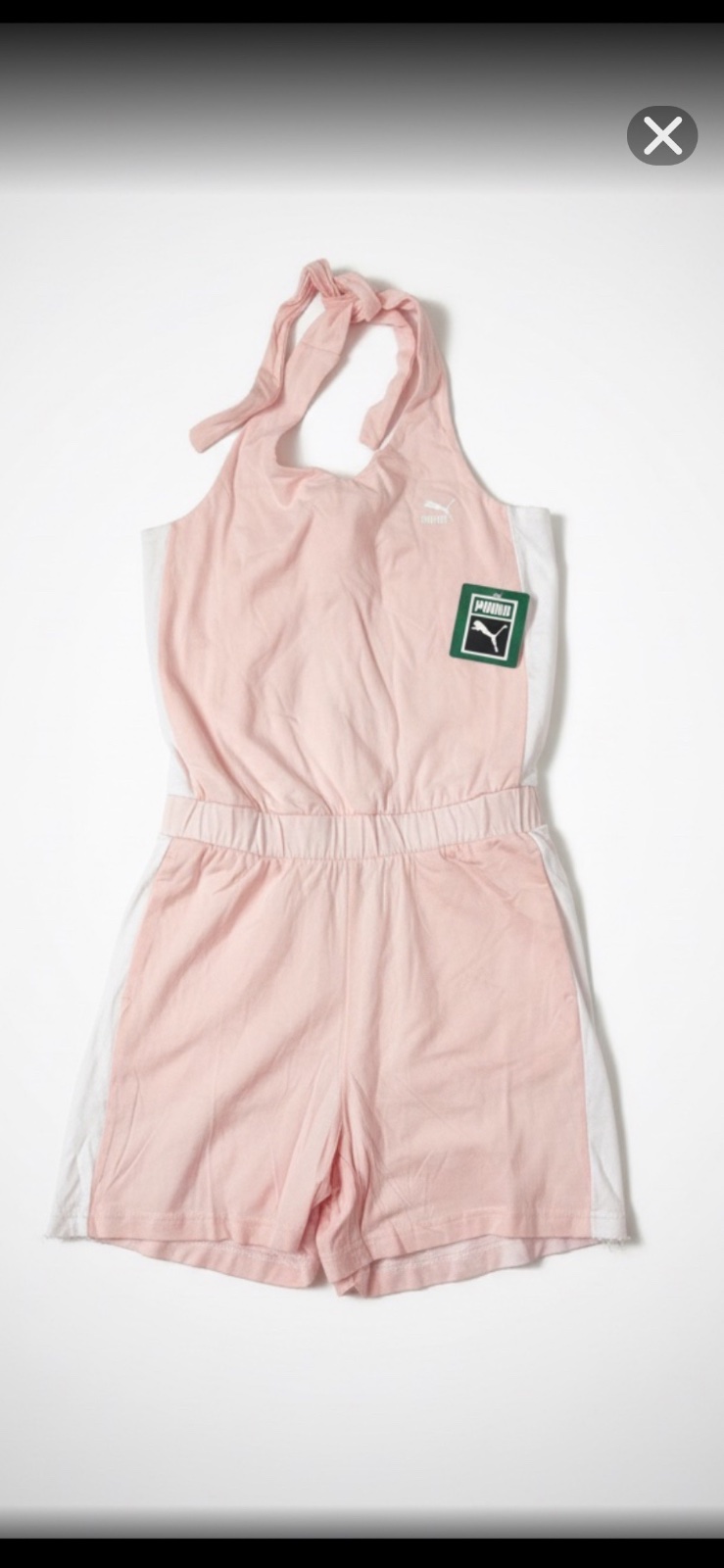 Puma Pink Bow Overall Summer Shorts 