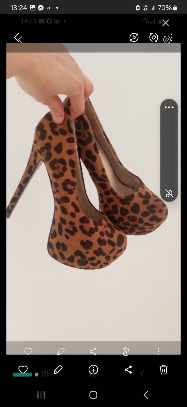 Escarpin en tigre 