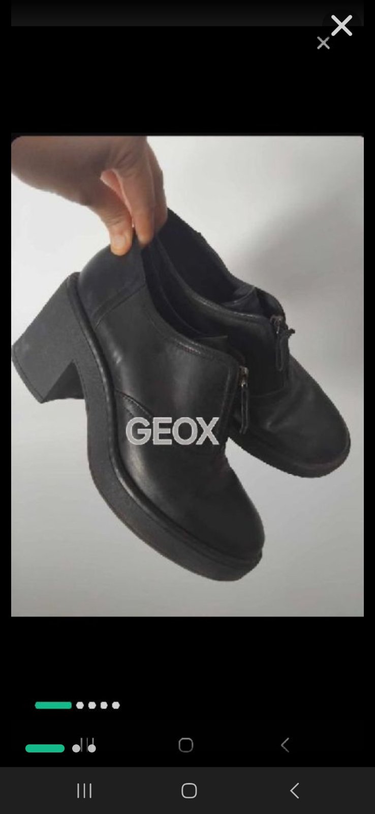 Debies en noir cuir