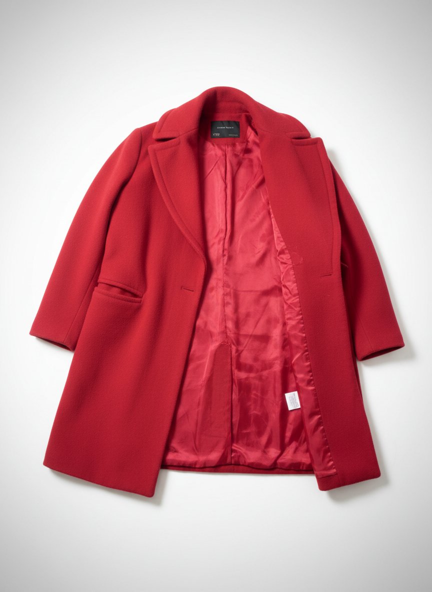 Manteau en rouge de marque zara 