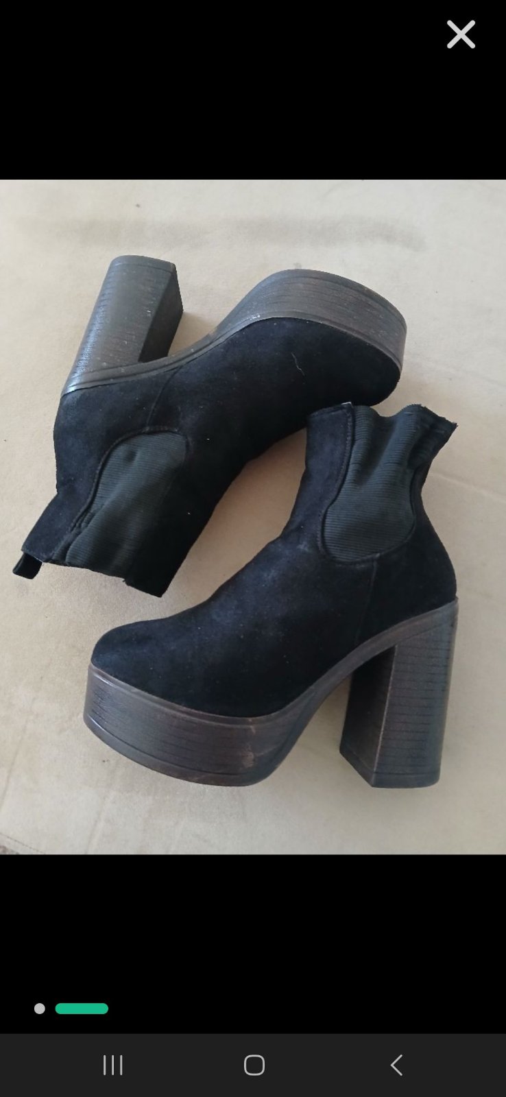 Bottines en noir