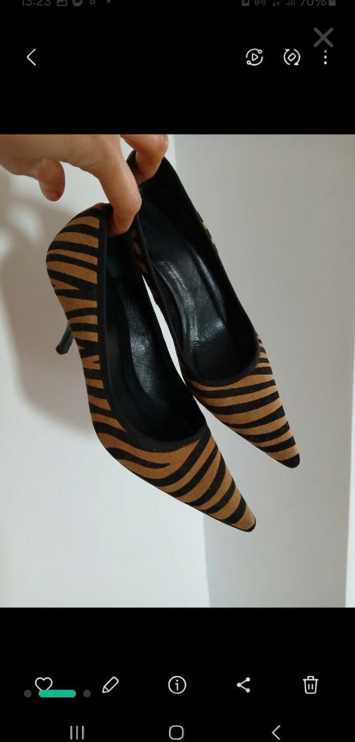 Escarpin zara en zebre