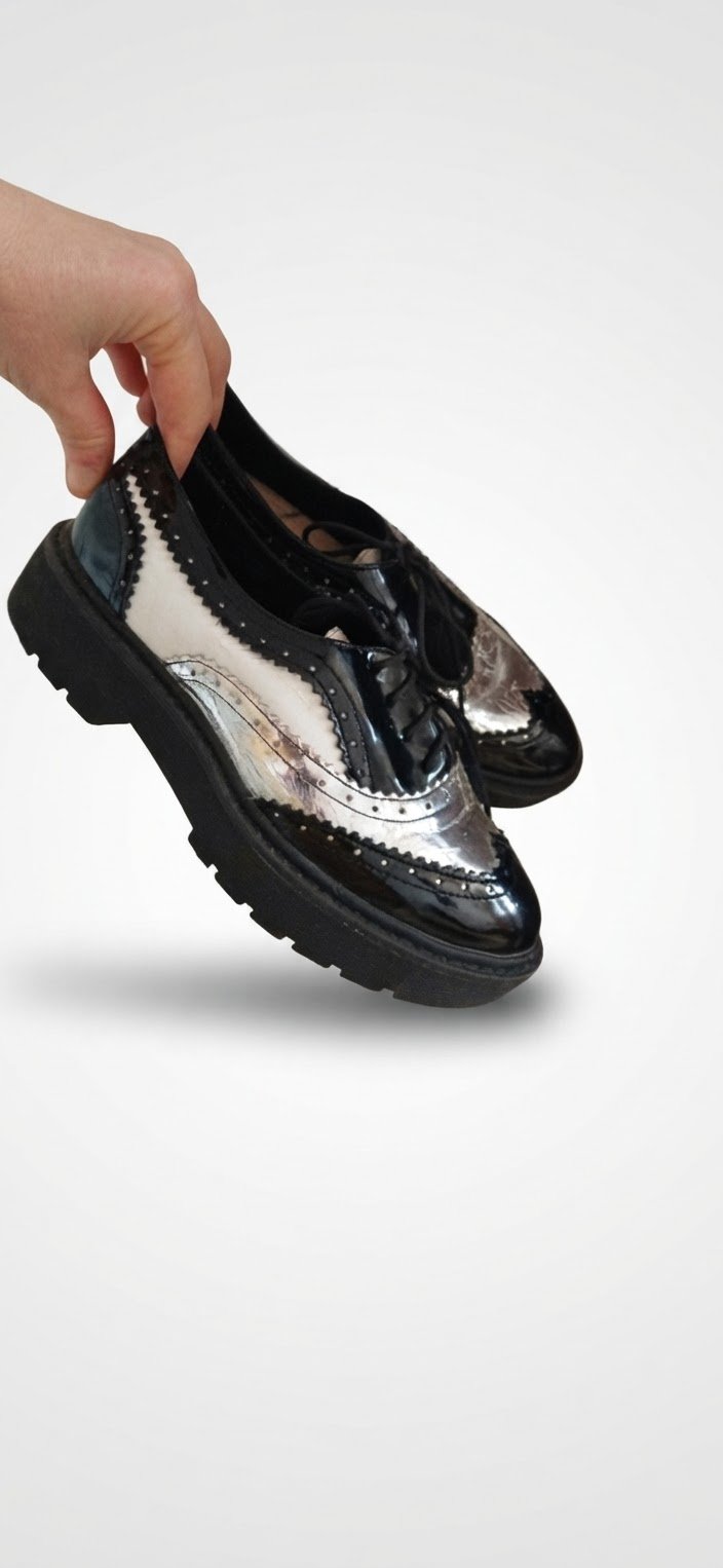 Derbies en noir de larqie bershka