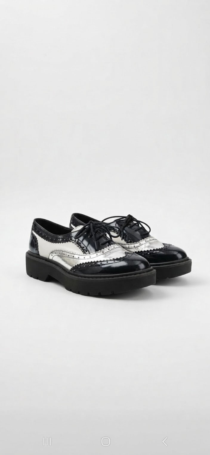 Derbies en noir de marqie bershka