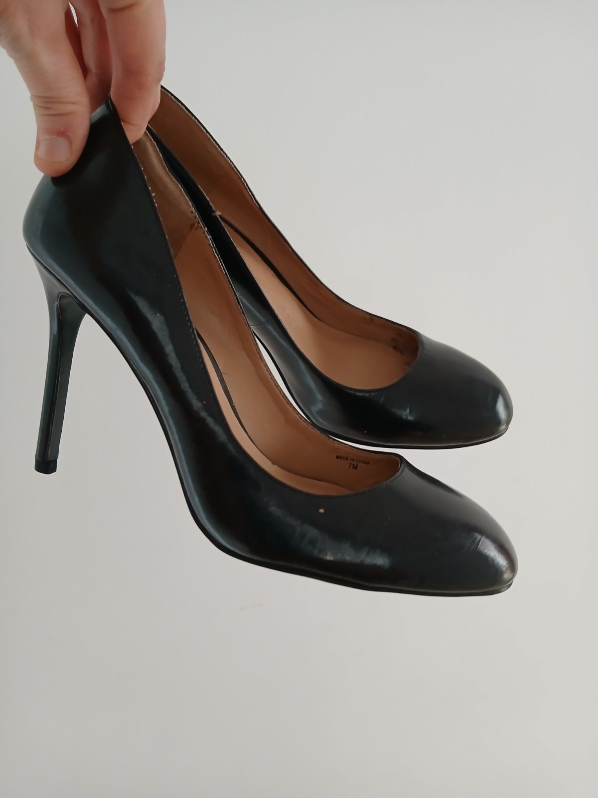 Escarpin en noir vernis 