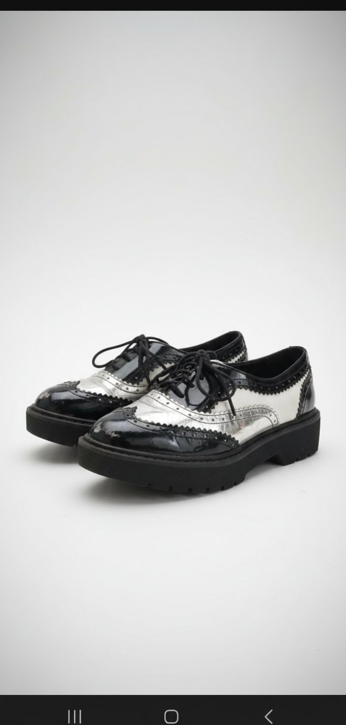 Derbies en noir de marque bershka 