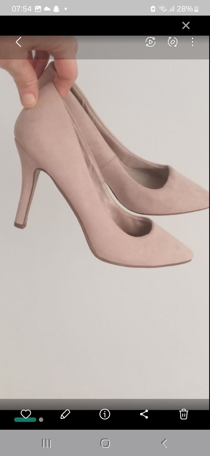 Escarpin en ecru rosé 