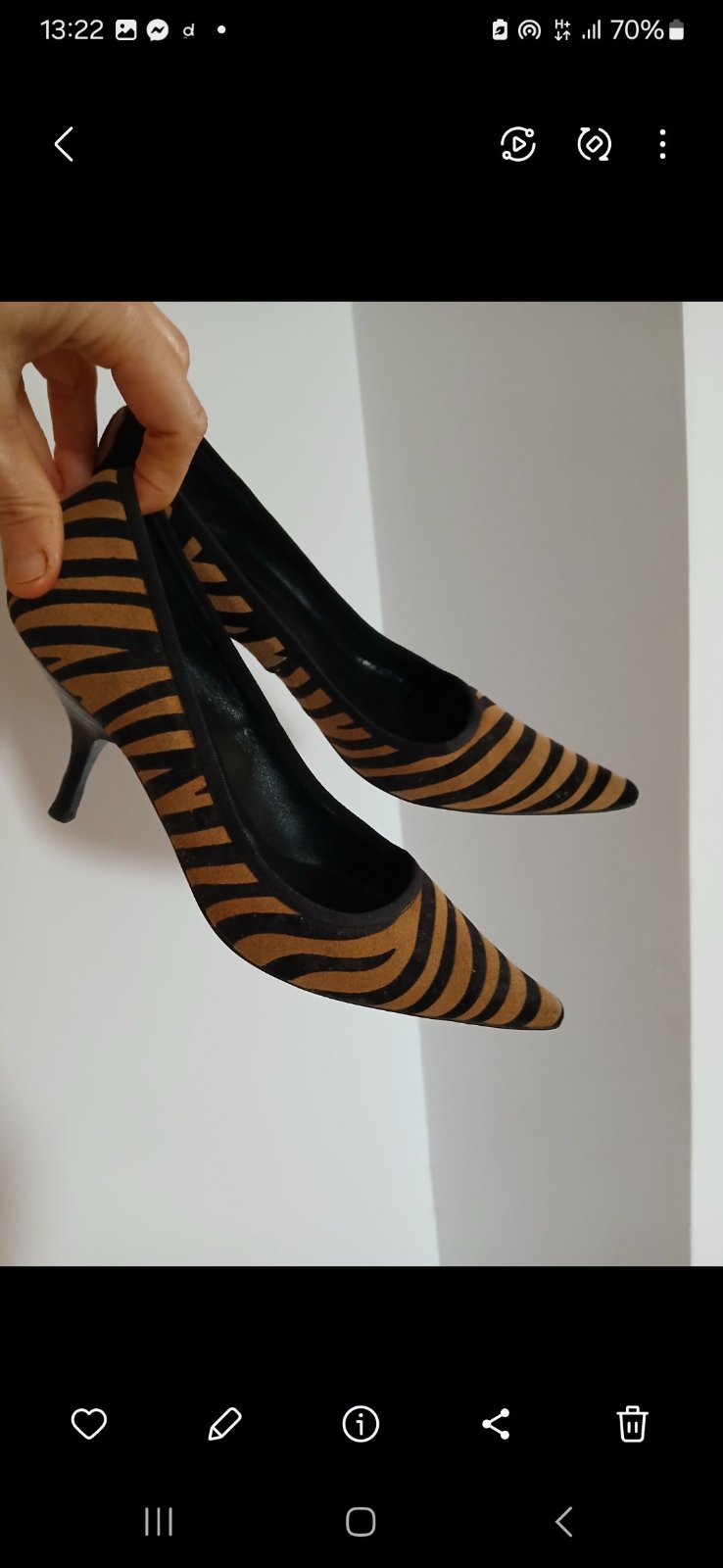 Escarpin zara en tigre