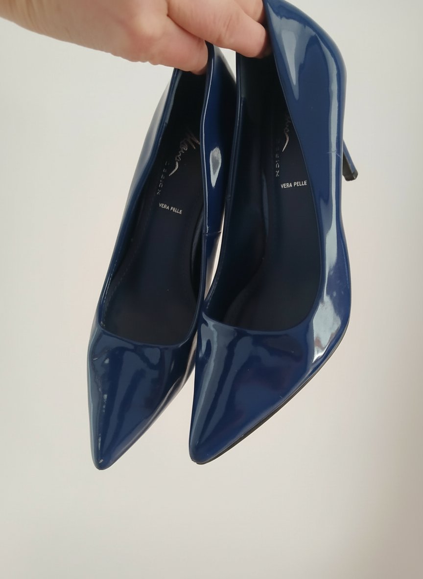 Escarpin en bleu marine 