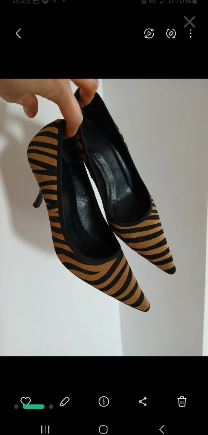 Escarpin zara en zebre 