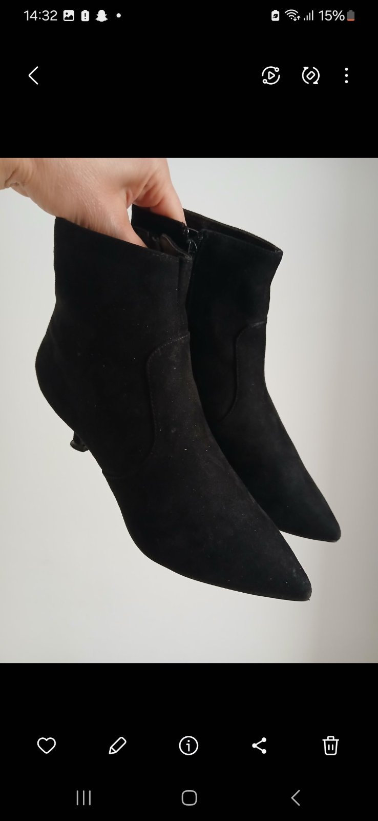 Bottines en noir 
