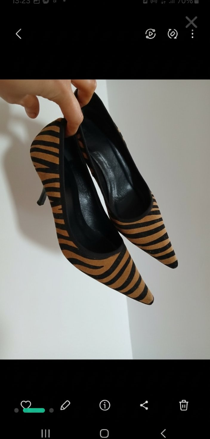 Escarpin zara en zebre 