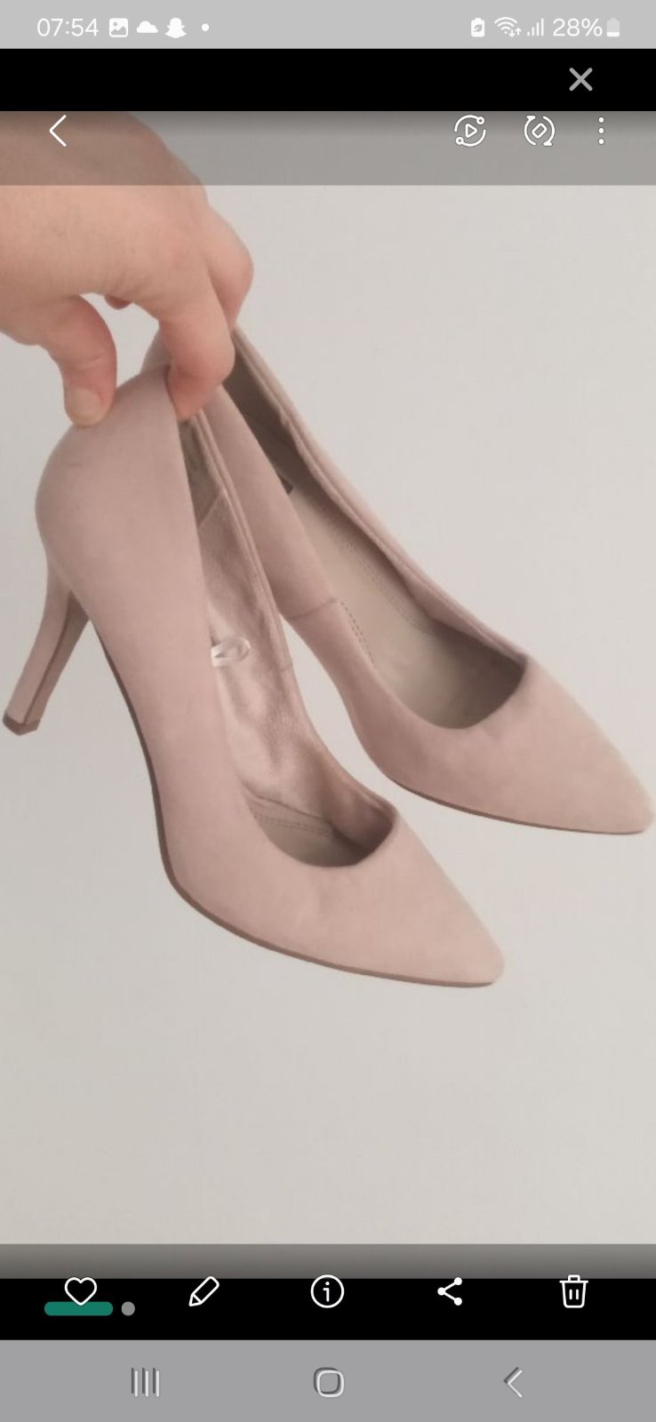 Escarpin en ecru rosé 