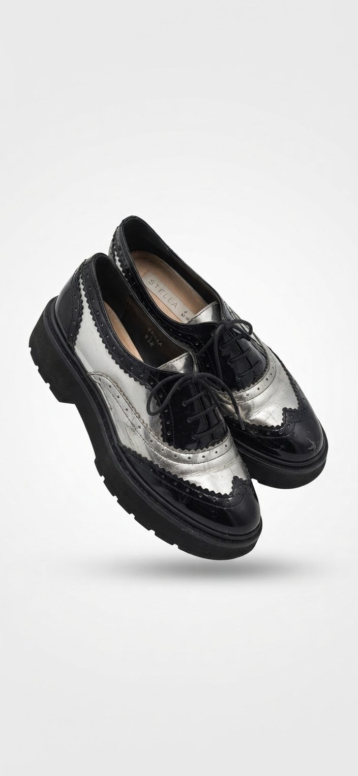 Derbies en noir de marque bershka