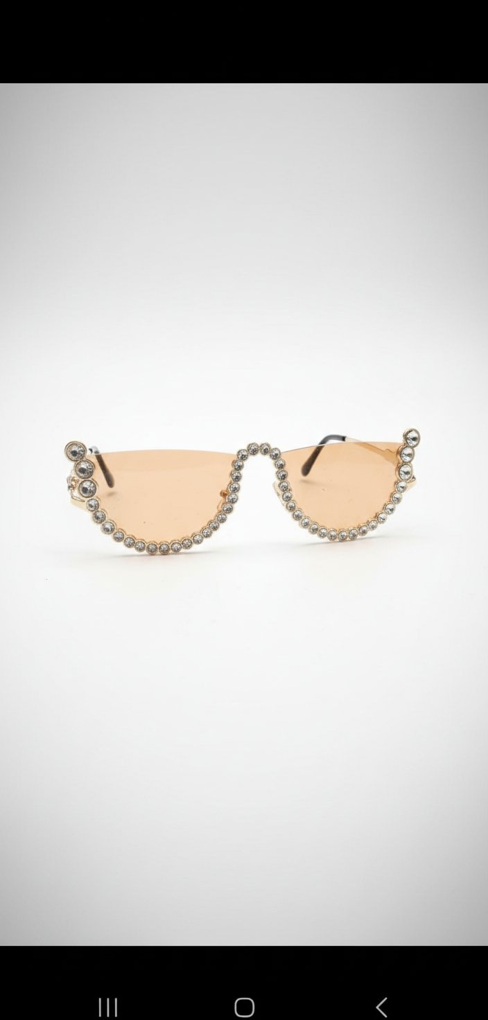 Lunettes en doré 