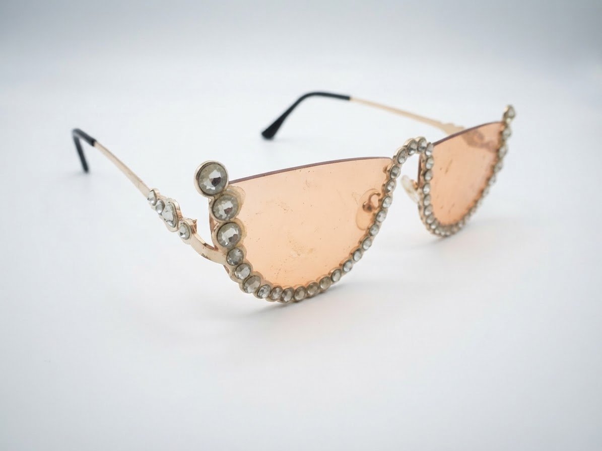 Lunettes en doré 