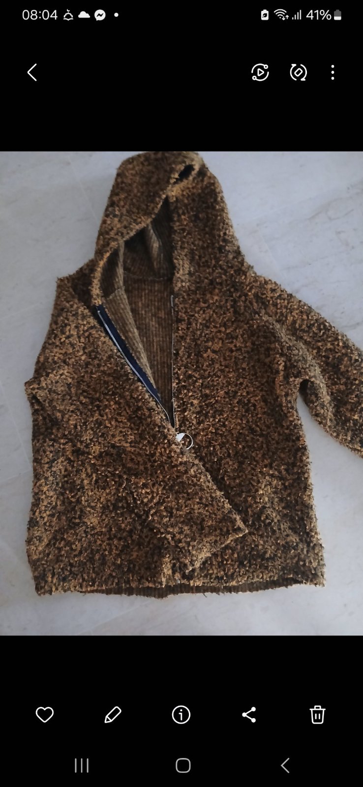 Gilet en bouclette