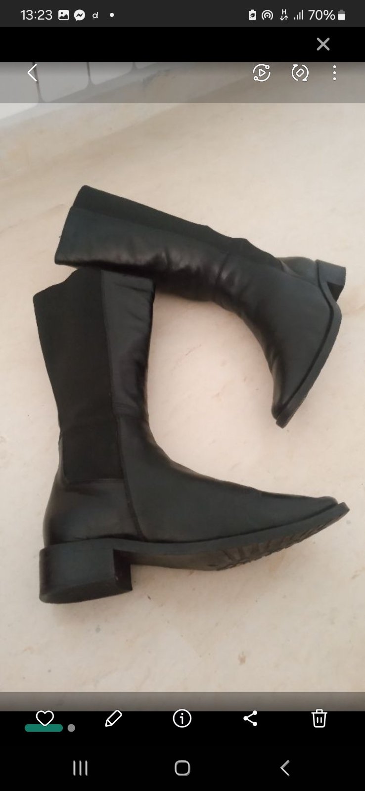 Bottines en noir 