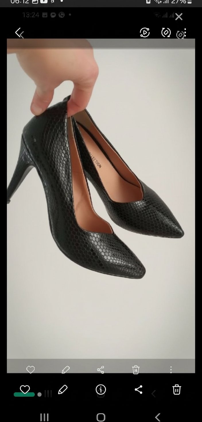 Escarpin en nour crocco 