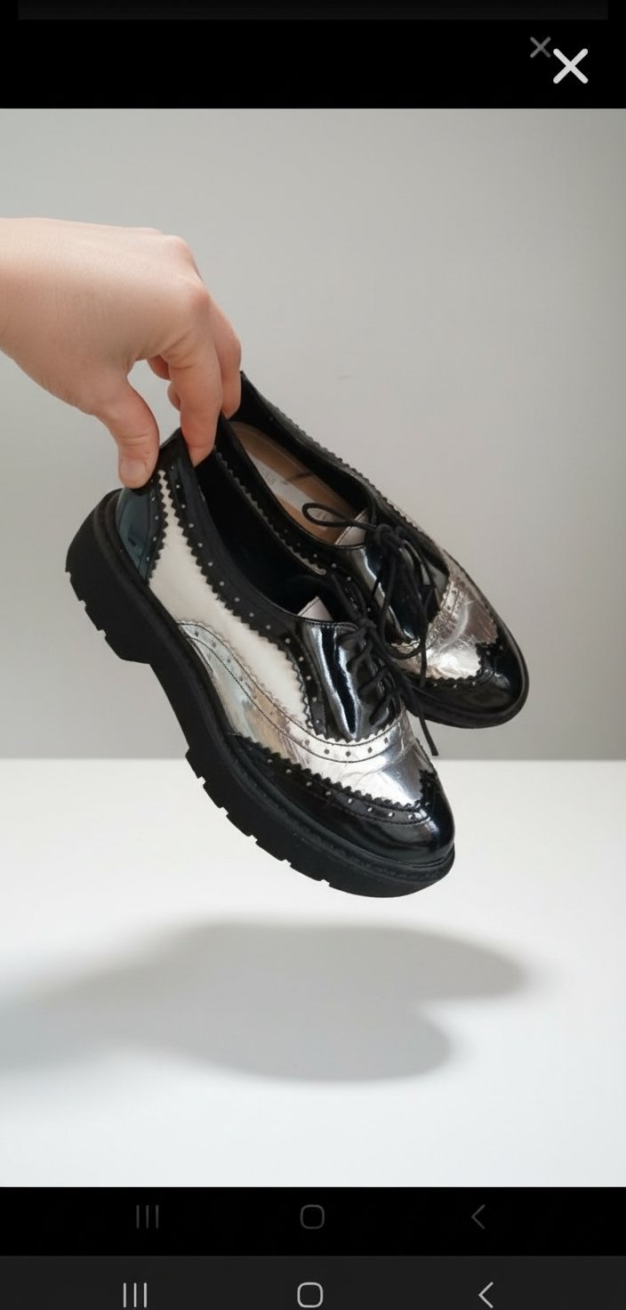 Derbies en noir de marque bershka 