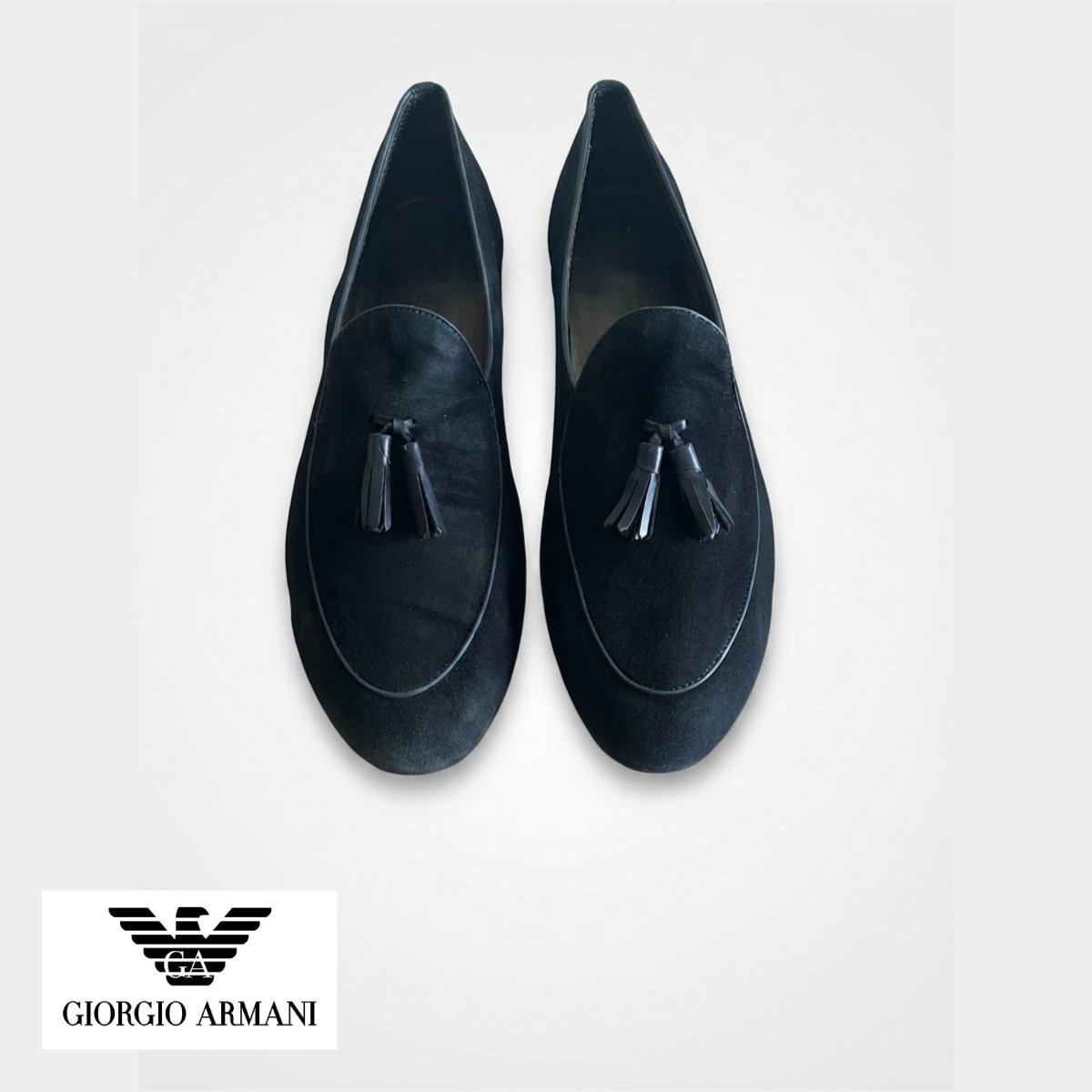 Mocassins à pampilles (Tassel Loafers) - Maison : Giorgio Armani (Ligne principale "Milano")