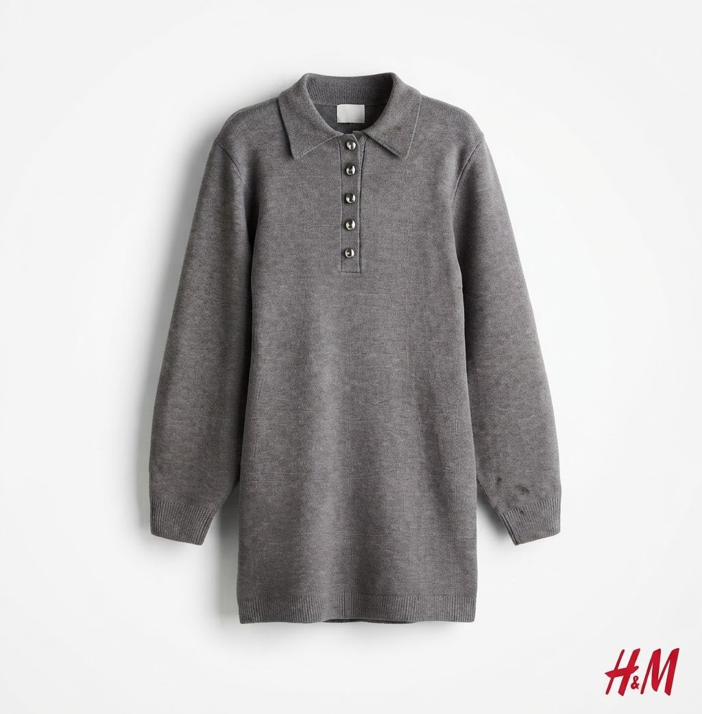 Robe courte en maille 