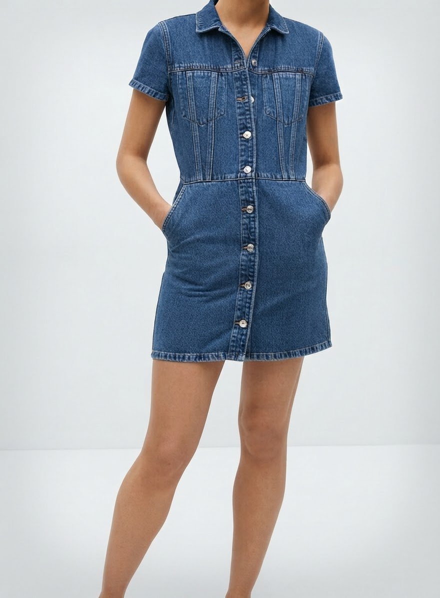 Robe courte en Jean Mango