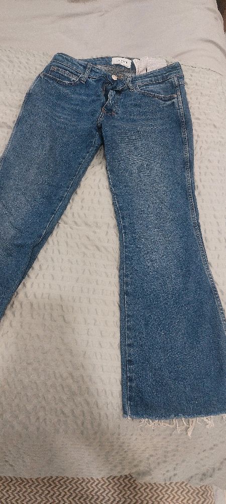 Pantalon basique en jean coupe droite convient à s