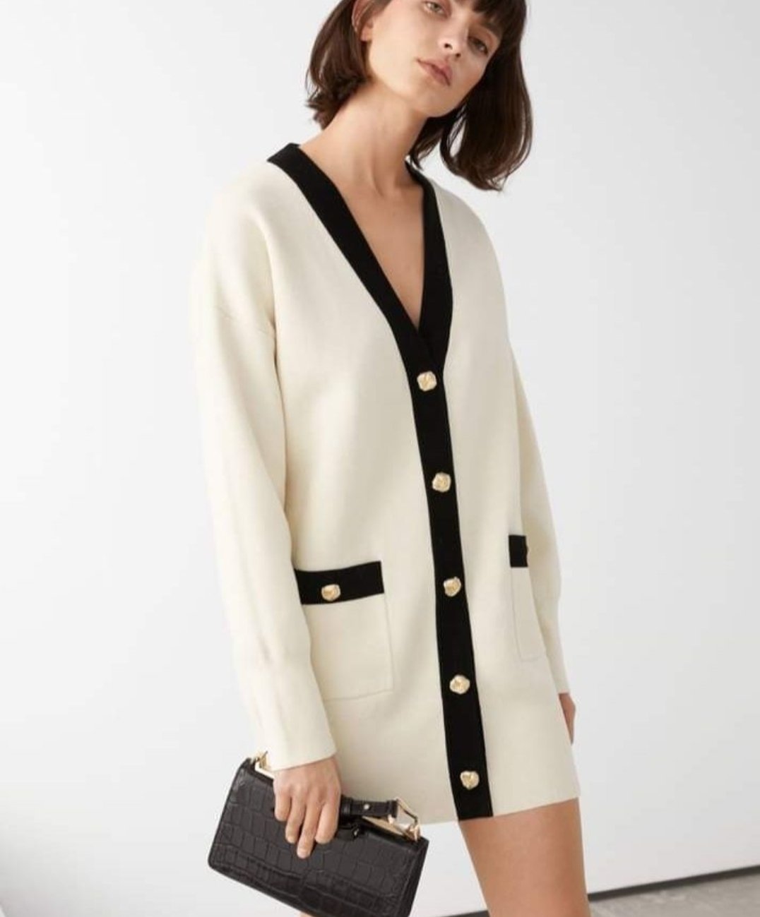 Cardigan long en maille fine &other stories