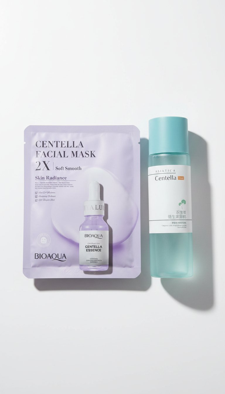 Tonique hydratant apaisant centella+ masque visage skin radiance