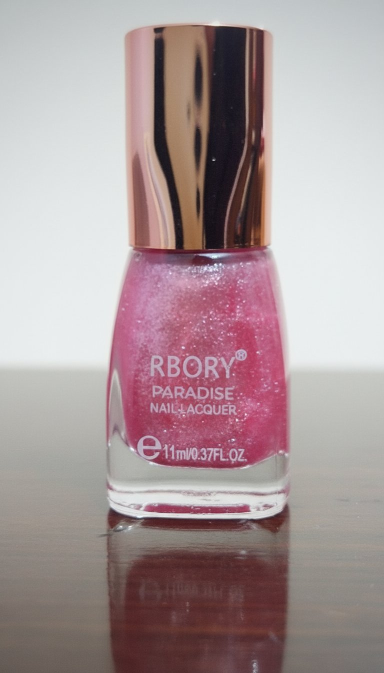 Vernis rose pailleté💅🏻