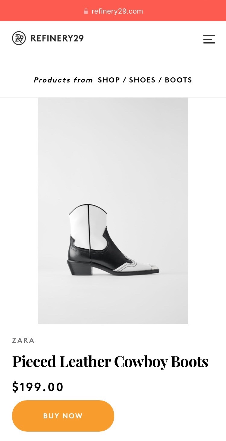 Bottines Santiag ZARA