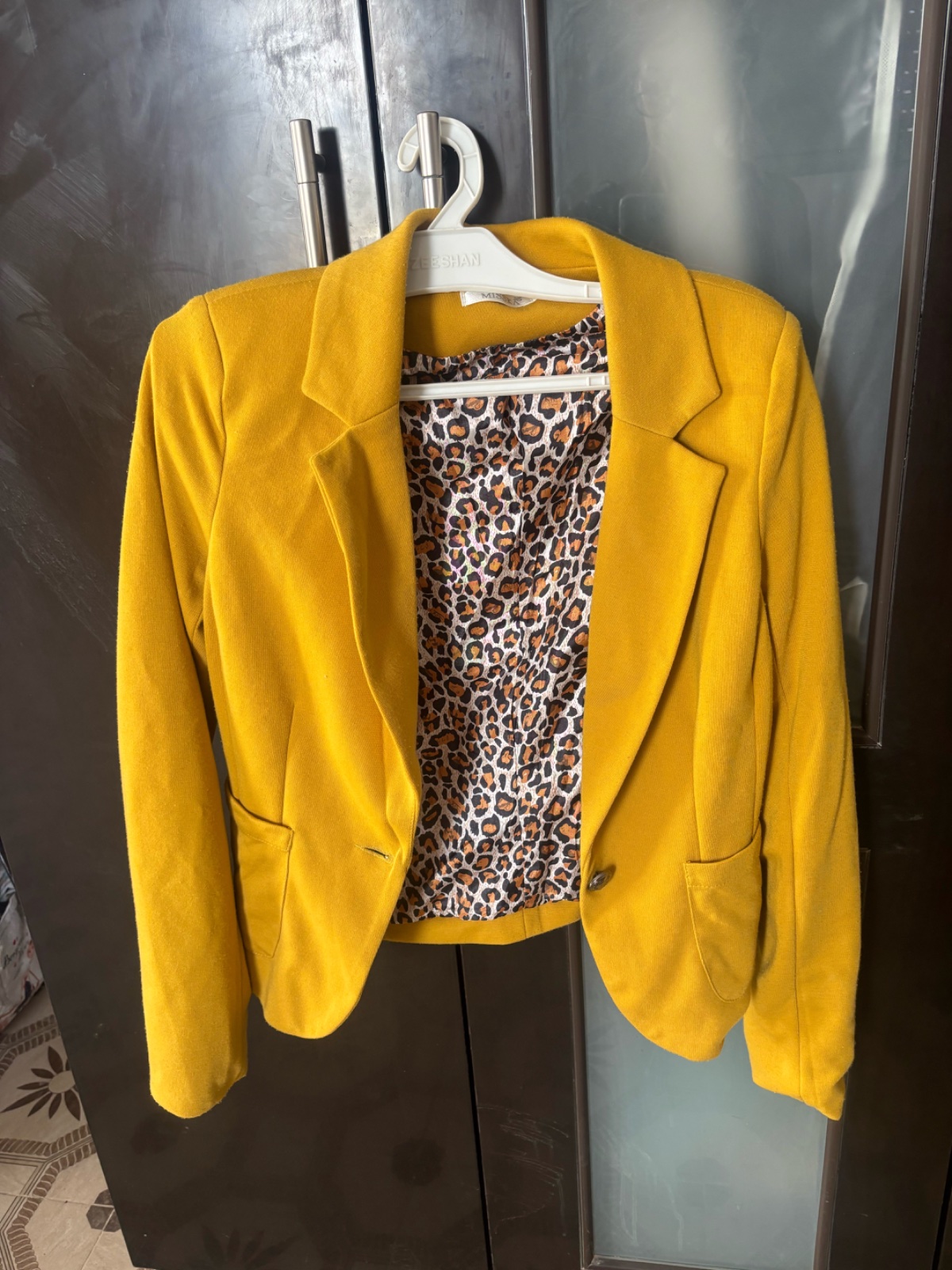 Blazer hiver moutarde 
