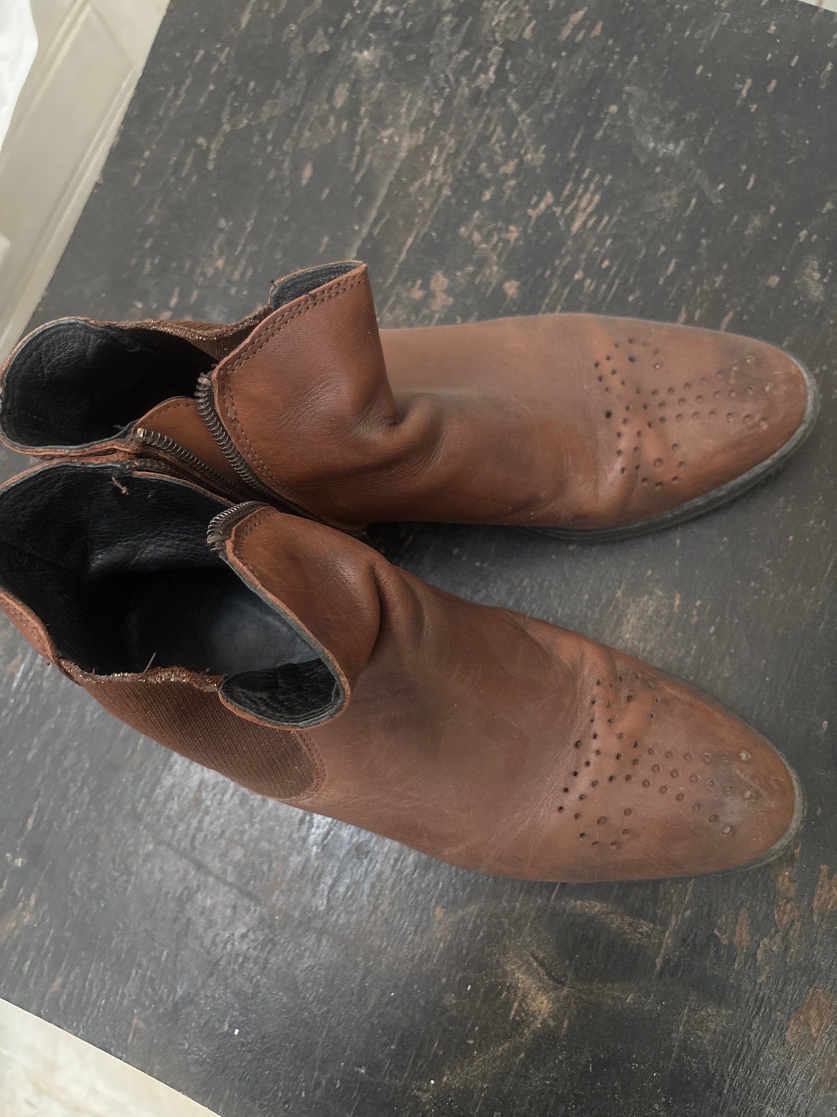 Boots en cuir 