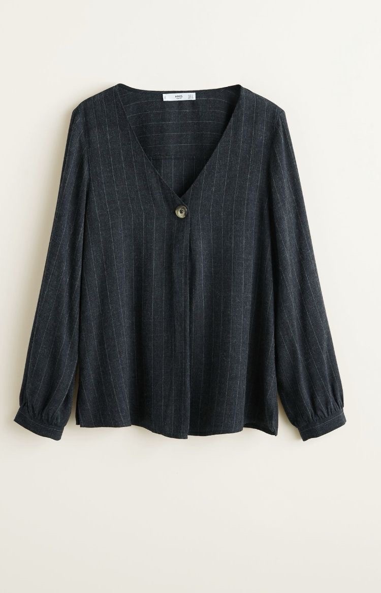 Chemise MANGO grise  fluide!