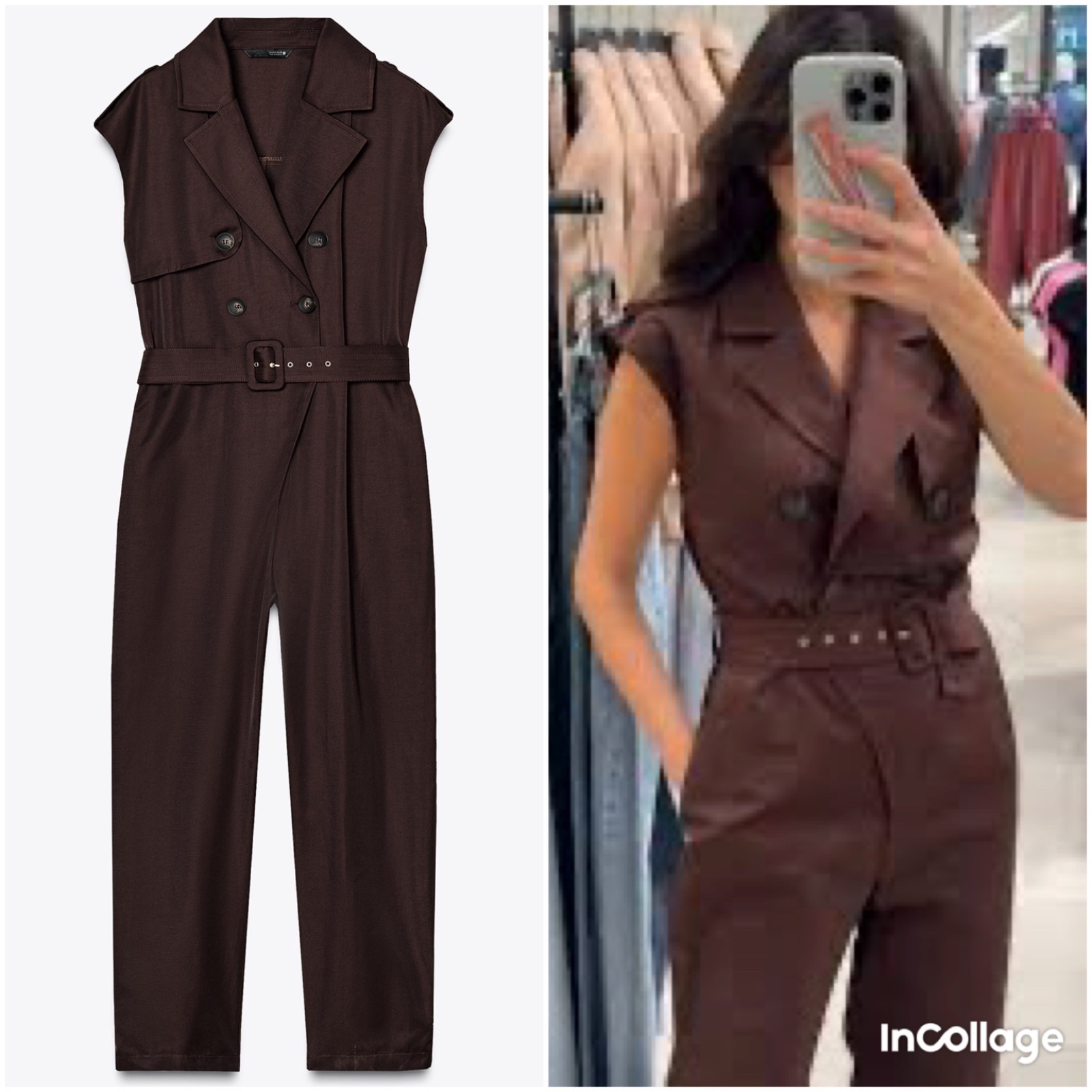 Combinaison ZARA marron !