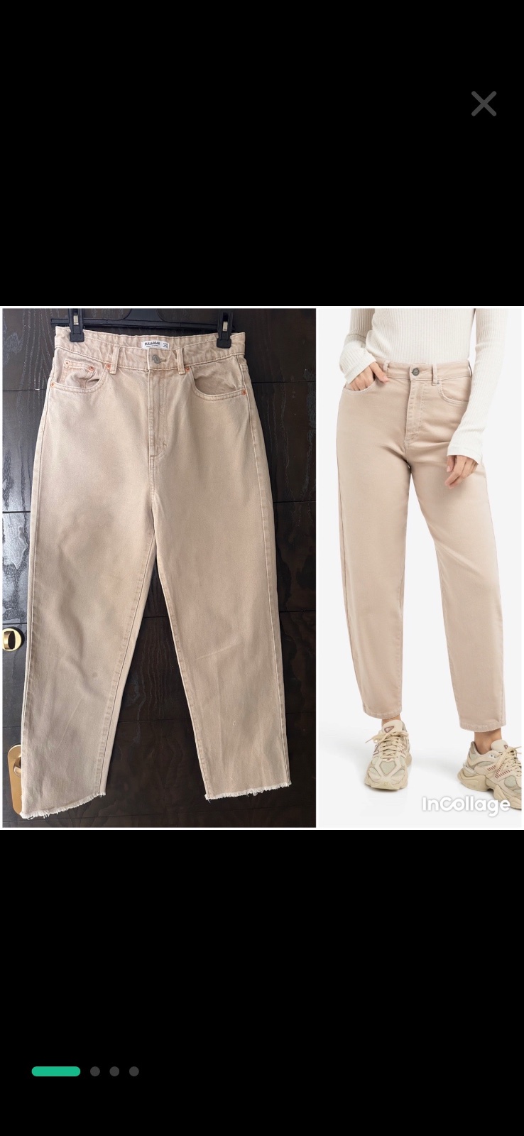 High weist jean en beige Pull and bear 