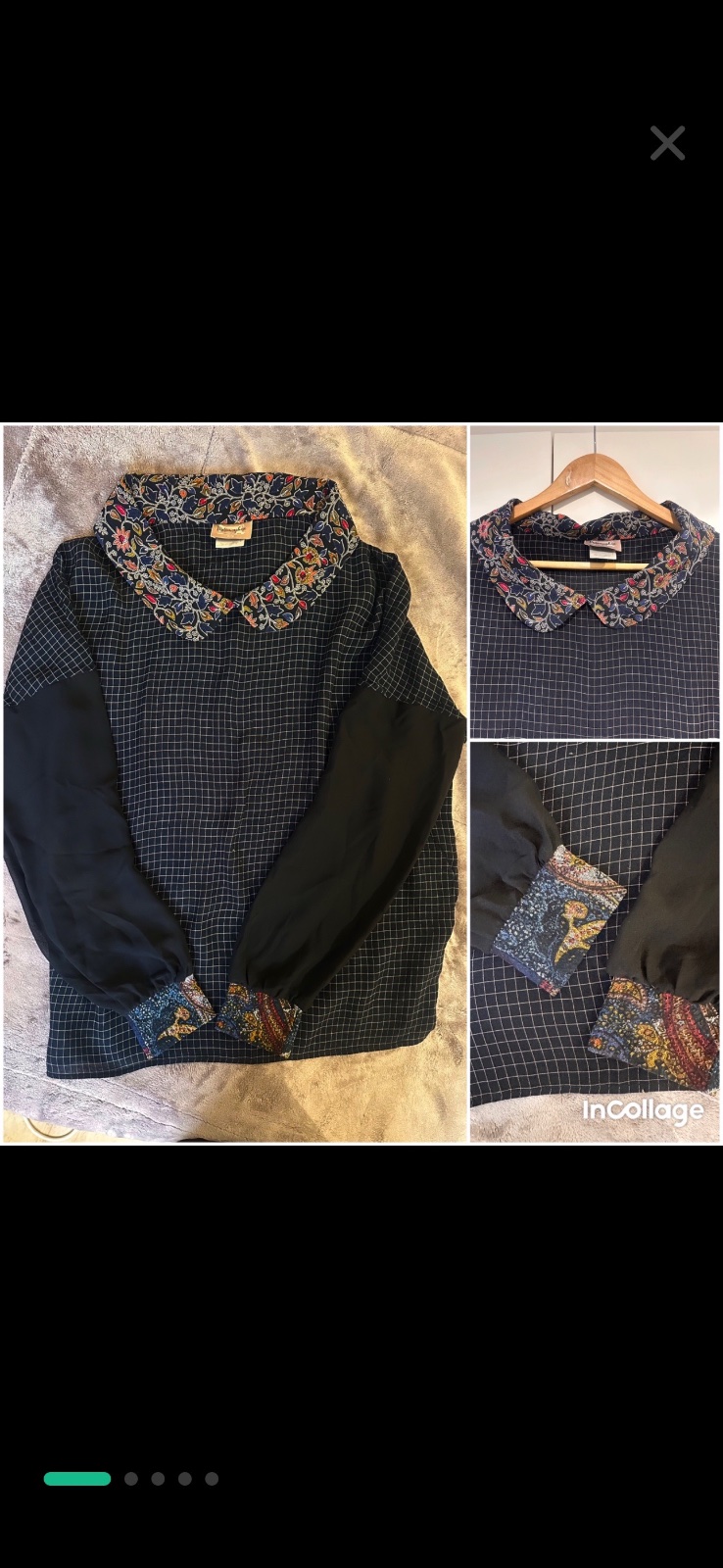 Jolie chemise col claudine 