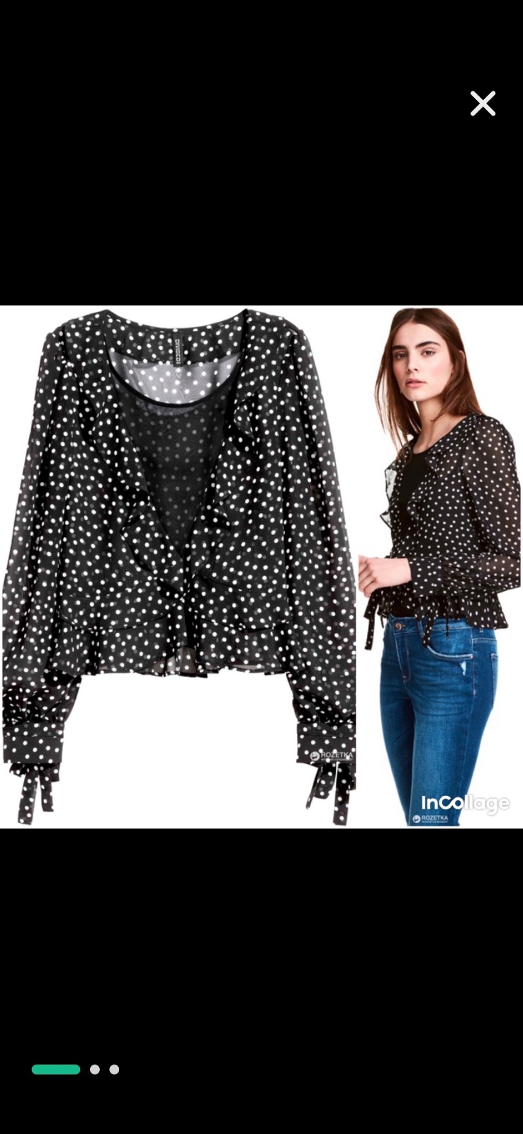 Chemise H&M a petit pois 