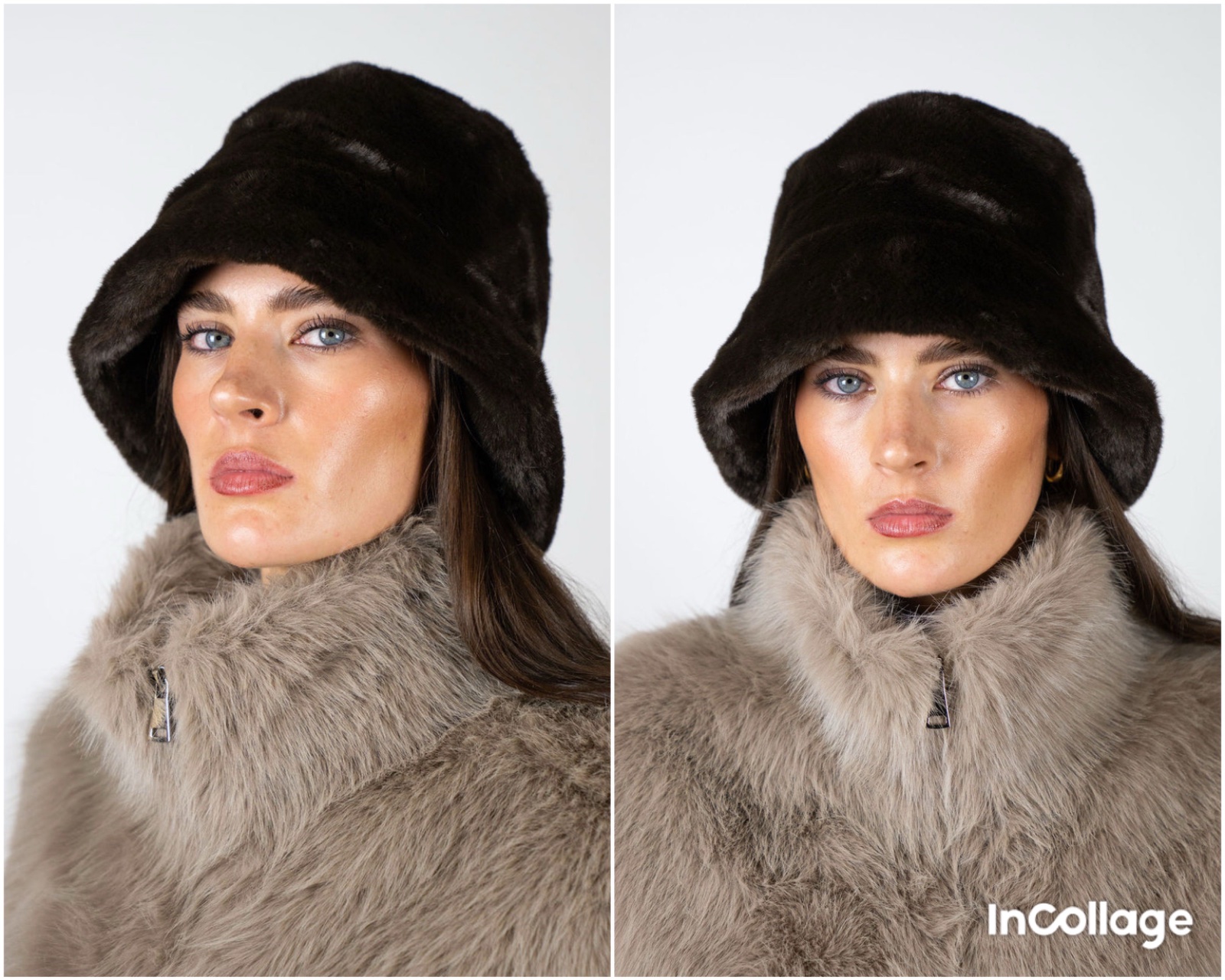 Bucket hat en marron chocolat 