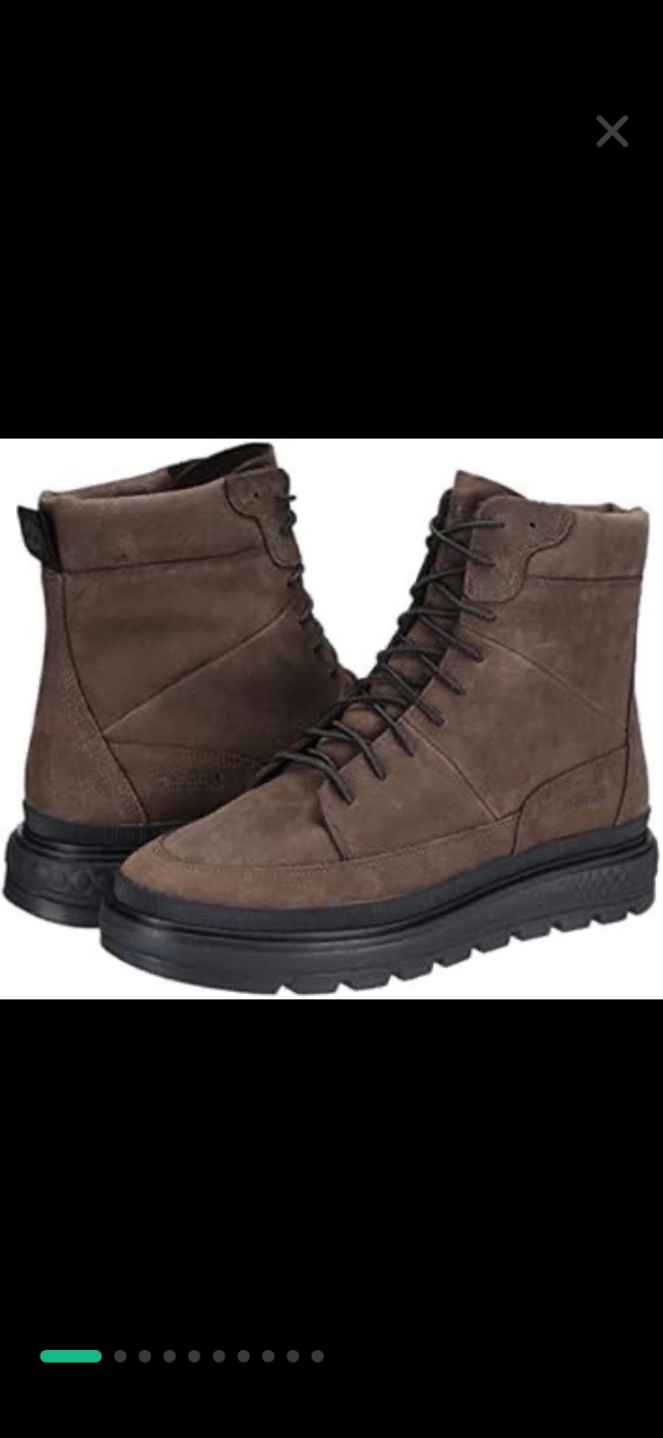 Timberland Women's Ray City Dark Brown Nubuck Leather Waterproof Boots,A2KE4