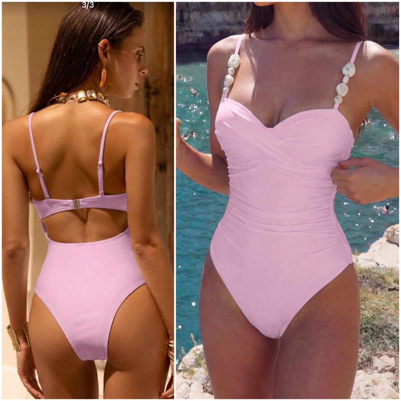 Maillot rose bébé