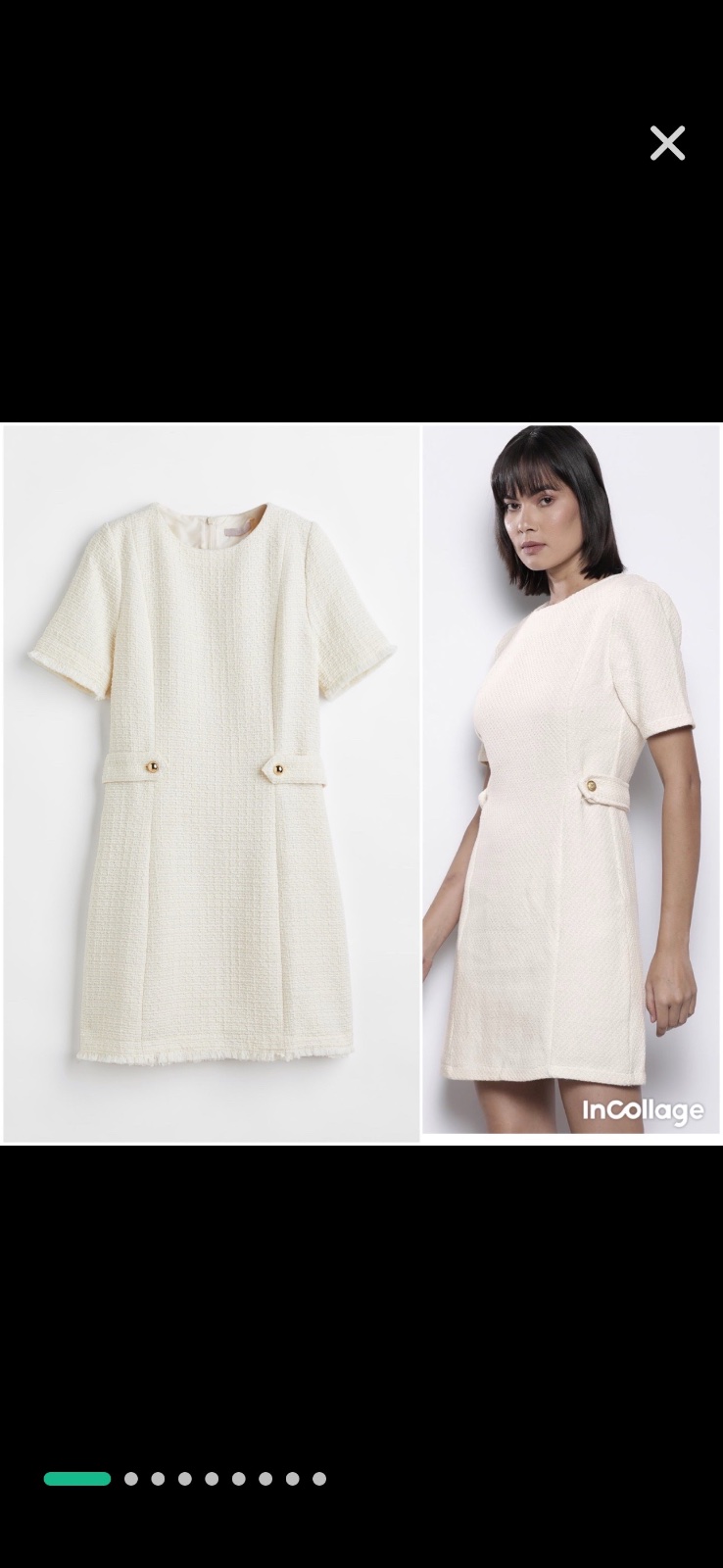 Petite robe ecru H&M 