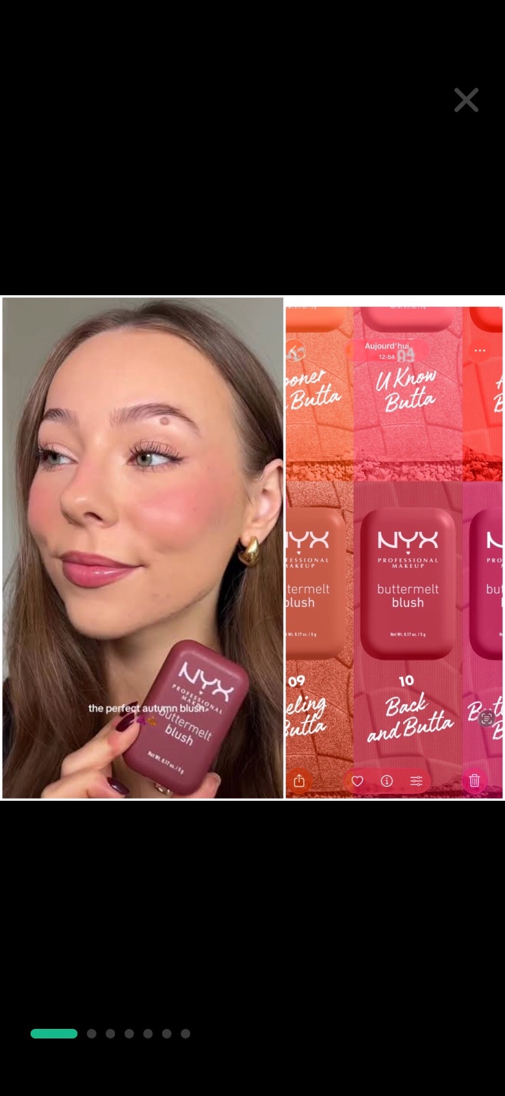 Blush NYX 10 back and butta 