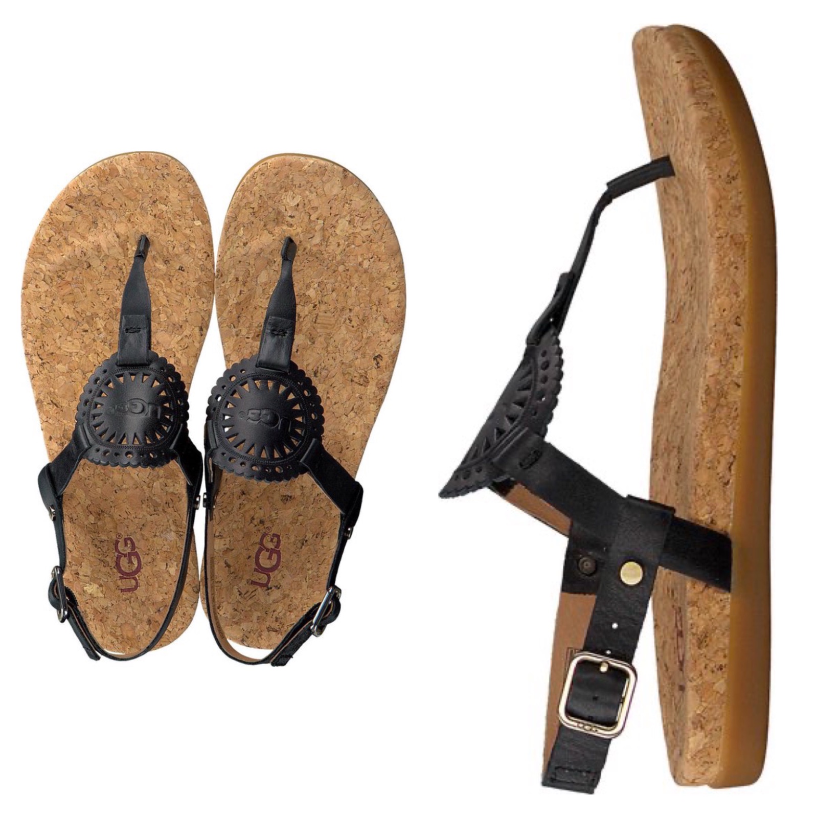 Des sandales UGG en cuir  