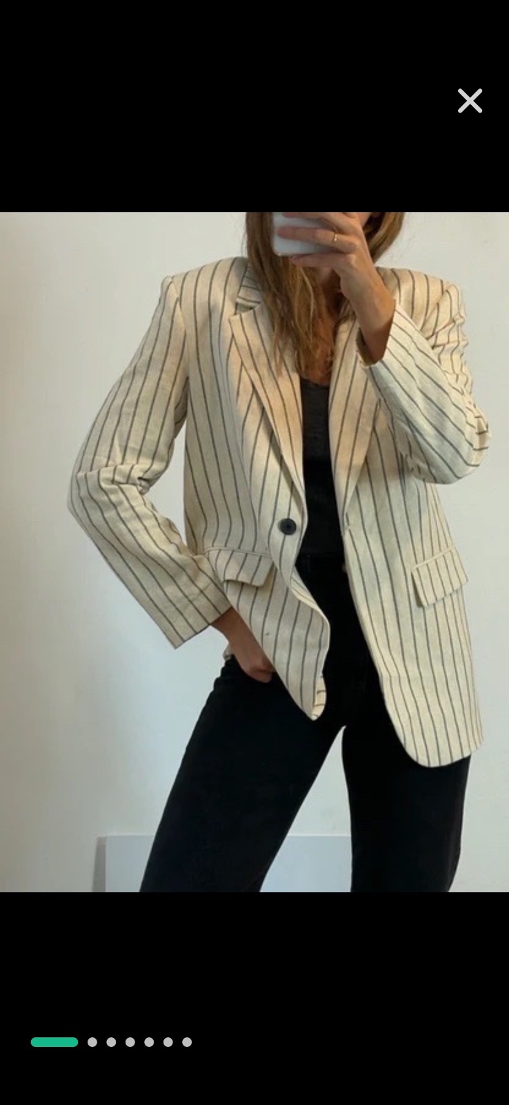Blazer ZARA en lin 