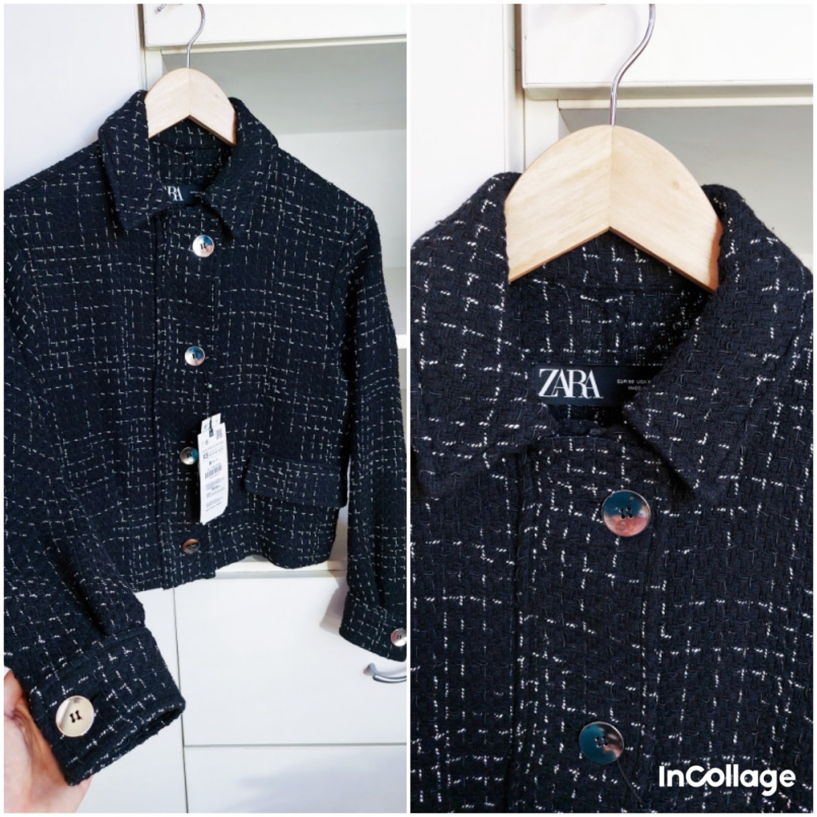Veste Zara en tweed !!